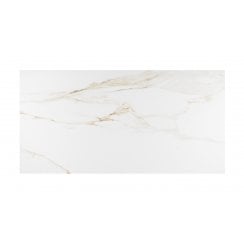 Carrera Gold Marble Effect Rectified Large Matt Porcelain 60cm x 120cm Floor Tile