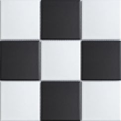 Chessboard Gloss 30.6cm x 30.6cm (9.7cm x 9.7cm) Mosaic Tile