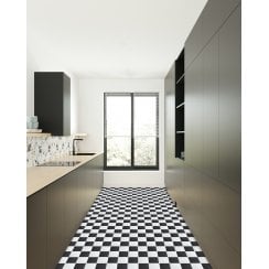 Chessboard Gloss 30.6cm x 30.6cm (9.7cm x 9.7cm) Mosaic Tile