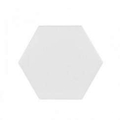 Chevron Hexagon White Matt 12.4cm x 10.7cm Wall Tile (Box Deal)