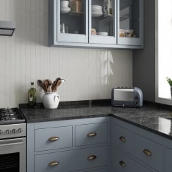 Chevron Light Grey Right 18.6 x 5.2cm Wall Tile PER BOX