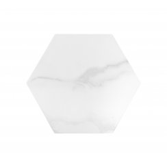 Cipriani Hexagon White Marble Effect Matt Porcelain 20cm x 24cm Wall and Floor Tile