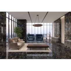 Cobalt Galaxy Onyx Polished 60cm x 120cm Wall and Floor Tile