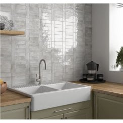 Coco Amber Grey 5cm x 15cm Wall Tile