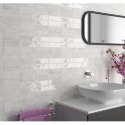 Coco White 5cm x 15cm Wall Tile