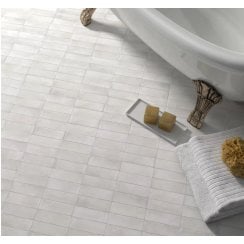 Coco White Matt 5cm x 15cm Wall & Floor Tile