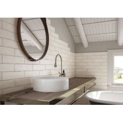 Colonial White Brillo 7.5cm x 30cm Wall Tile