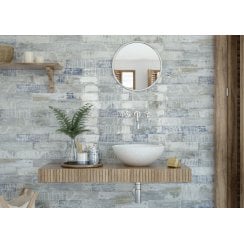 Colonial Wood White Brillo 7.5cm x 30cm Wall Tile