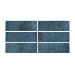Como Blue 10cm x 30cm Wall Tile