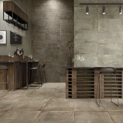 Concrete Ecru 60cm x 120cm Wall and Floor Tile