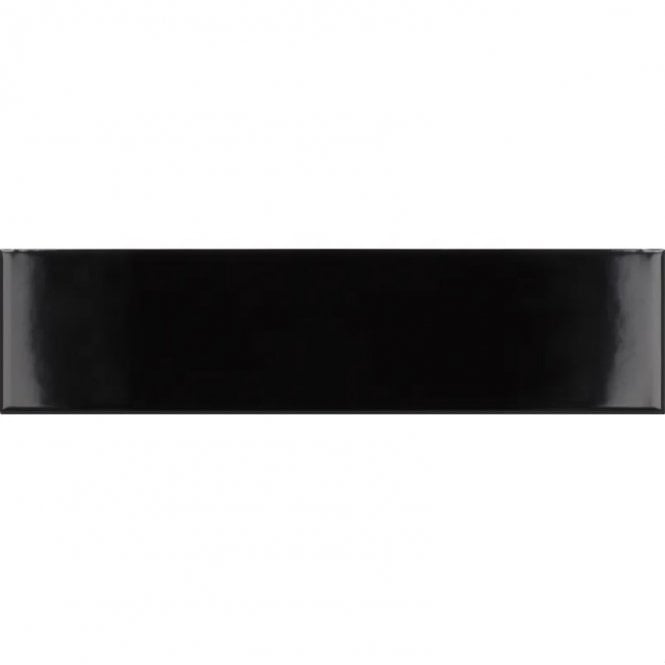 Costa Nova Gloss Black 5cm x 20cm Wall Tile
