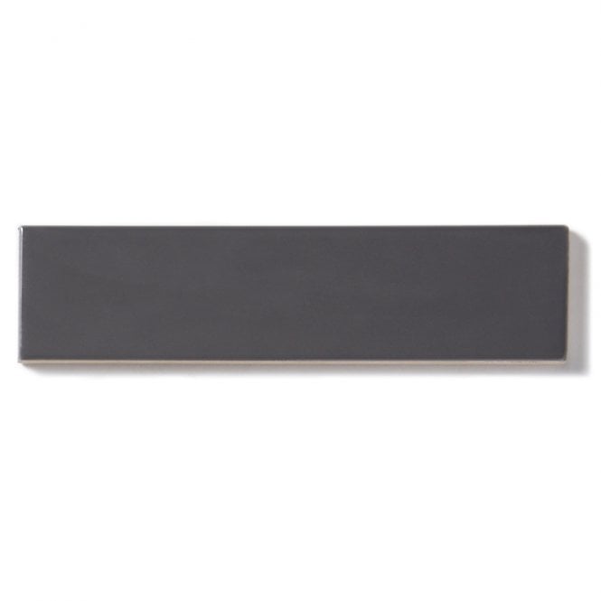 Costa Nova Gloss Dark Grey 5cm x 20 cm Wall Tile