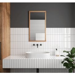 Costa Nova Gloss White 5cm x 20cm Wall Tile