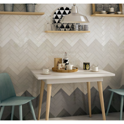 Country Blanco 6.5cm x 40cm Wall Tile