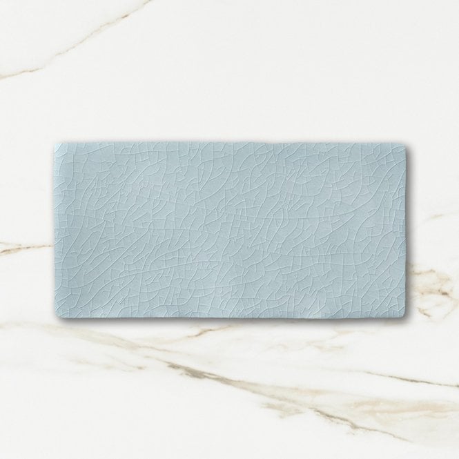 Crackle Glaze Belgravia Blue 7.5cm x 15cm Wall Tile