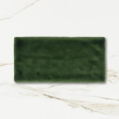 Crackle Glaze Victorian Green 7.5cm x 15cm Wall Tile
