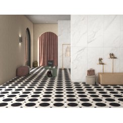 Creme Noir Decor 60cm x 120cm Wall & Floor Tile