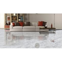 Cuarzo Grey Polished Wall & Floor Tile 60cm x 120cm