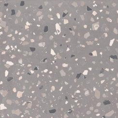 DeConcrete Grey Terrazzo 60cm x 60cm Wall & Floor Tile