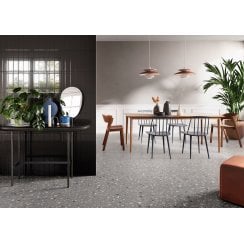 DeConcrete Grey Terrazzo 60cm x 60cm Wall & Floor Tile