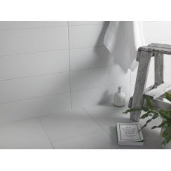 Definitions Flower Grey 14.8cm x 49.8cm Wall Tile