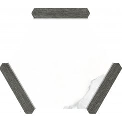 Denia Graphite 22cm x 25cm Wall & Floor Tile