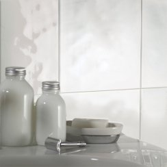Bumpy White Tiles
