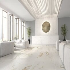 Gold Marble-Effect Tiles