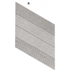 Diamond Fabric Chevron Grey Left 40cm x 70cm Wall & Floor Tile