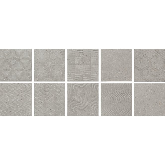 Dipsy Asphalt Fume 15cm x 15cm Wall Tile