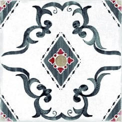 Dragonera Charcoal Fireplace 14.7cm x 14.7cm Tile Set