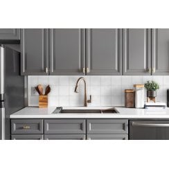 Dragonera White Matt 14.7cm x 14.7cm Wall & Floor Tile