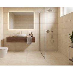 Eco Geo Cream Matt 29.8cm x 59.8cm Wall and Floor Tile
