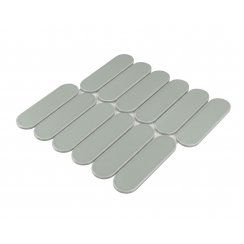 Elongate Mellow Sage 29cm x 27.6cm (4.3cm x14.8cm) Mosaic Tile