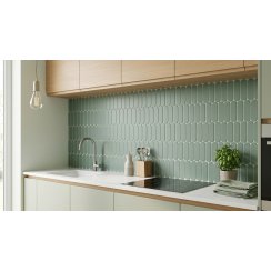 Elongate Pine Green 29cm x 27.6cm (4.3cm x14.8cm) Mosaic Tile