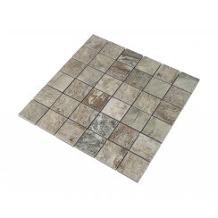 Enmallado Aymara Tierra 30cm x 30cm (5cm x 5cm) Mosaic Tile