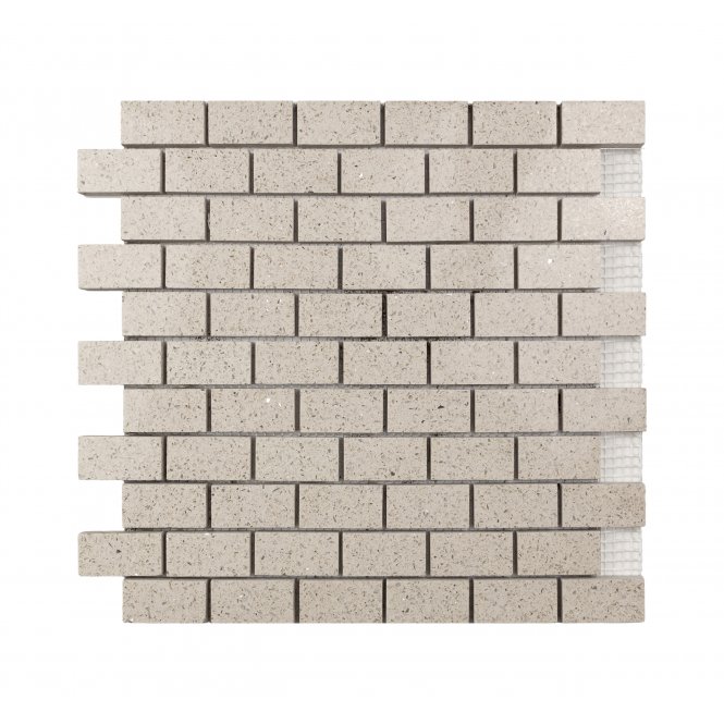 Essel Beige Brick  Quartz 30cm x 30cm (4.8m x 2.3cm) Mosaic Tile