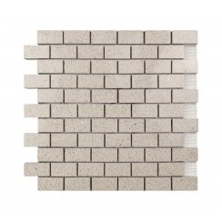Essel Beige Brick Gulfstone Quartz 30cm x 30cm (4.8m x 2.3cm) Mosaic Tile