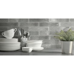 Essenza Grey 6cm x 25cm Wall & Floor Tile