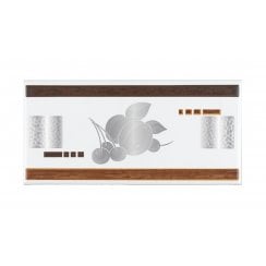 Fab Silver 10cm x 20cm Border Tile