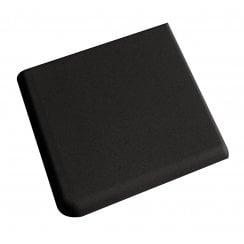 Fireplace Quarry Corner Black 9.6cm x 9.6cm Floor Tile