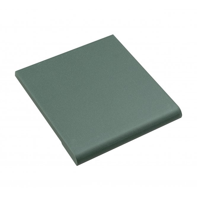 Fireplace Victorian Green Bull Nose Quarry 9.6cm x 9.6cm Floor Tile