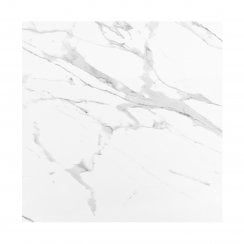 Florence White Polished Porcelain Tile Wall & Floor Tile 60cm x 60cm