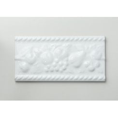 Fruit Victorian white 7.5cm x 15cm Border Tile
