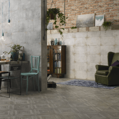 Galvanised Platinum White 29.8cm x 49.8cm Wall and Floor Tile