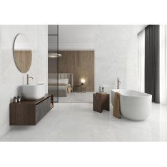 Garner Satin White 100cm x 100cm Floor Tile