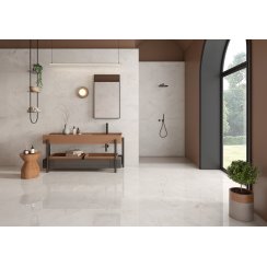 Garner Satin White 100cm x 100cm Floor Tile
