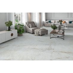Gemstone White 60cm x 120cm Wall and Floor Tile