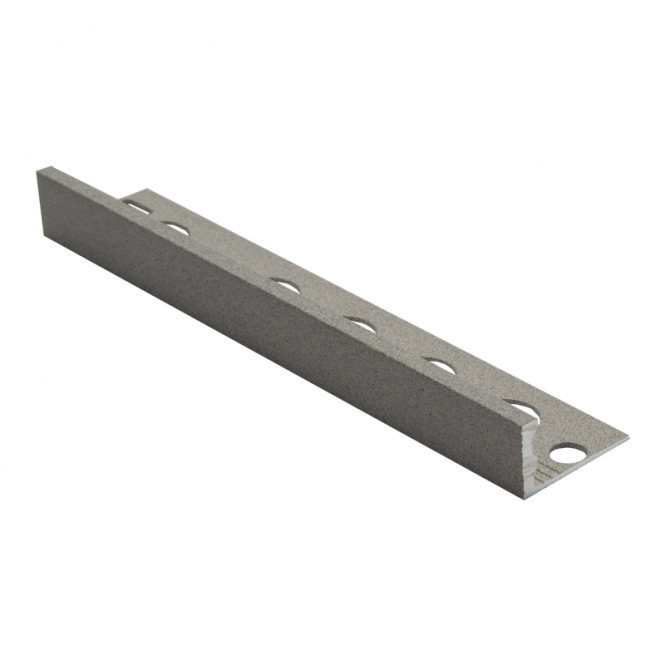 Genesis 22.5mm Granite Aluminium Straight Edge Outdoor Tile Trim 2.5m