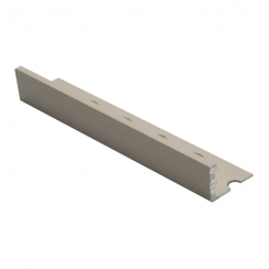 Genesis 22.5mm Sand Stone Aluminium Straight Edge Outdoor Tile Trim 2.5m
